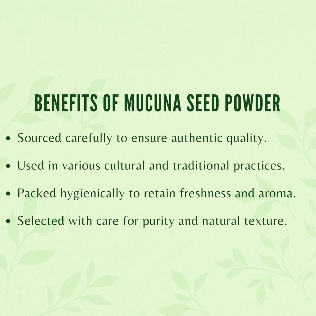 AYURVEDASHREE Mucuna Seed Powder 200g | Kapikacchu | Kaunch Beej