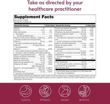 Bariatric Advantage Multivitamínico – Práctico: Solo dos comprimidos al día equivalen a la misma cantidad de – Image 4