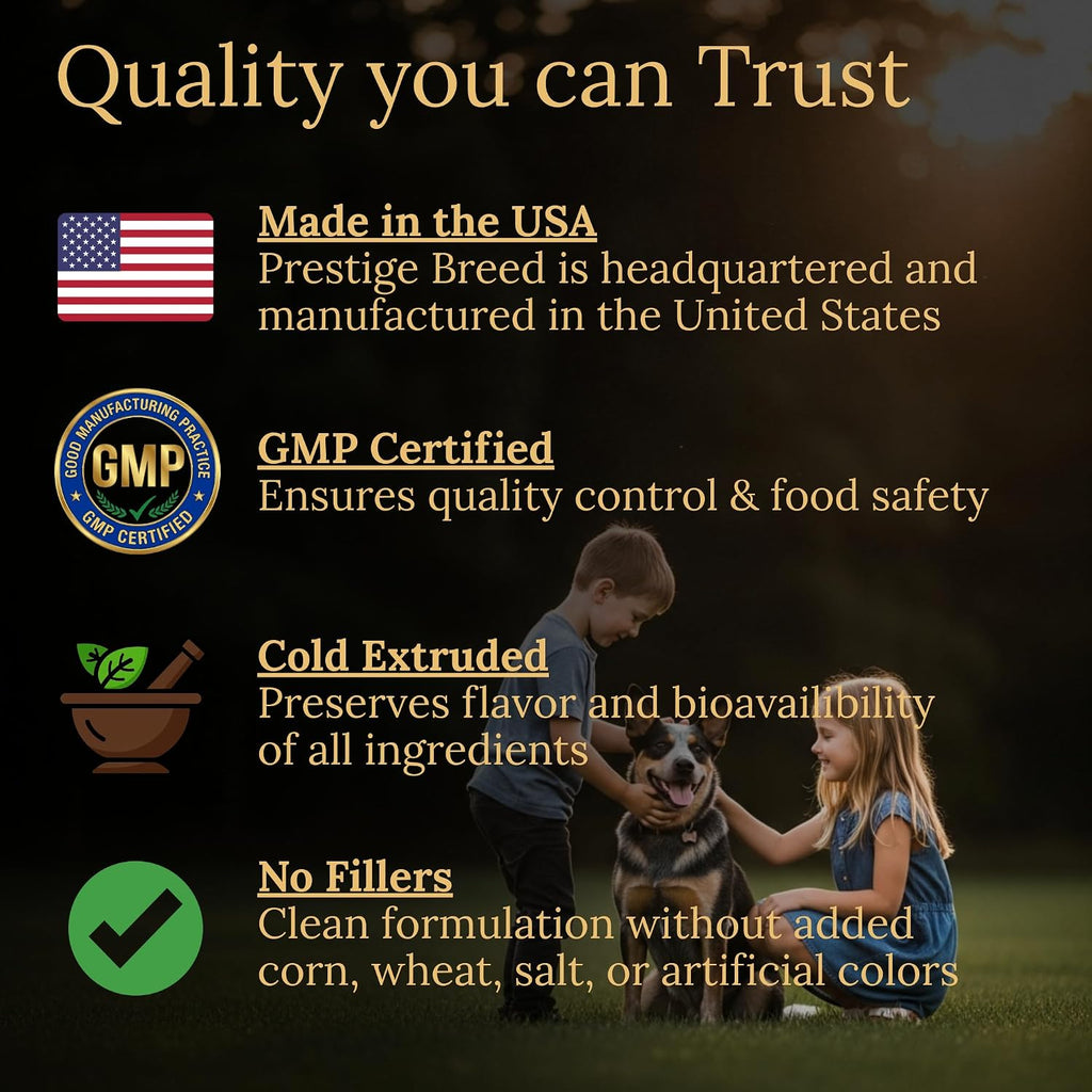 Prestige Breed Multivitamínicos para Australian Cattle Dog, 90 Comprimidos con Bacon