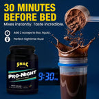 SNAC Pro-Night Proteína en Polvo - Sabor Chocolate, 726 g