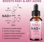 Wanish NAD Liposomal 500 mg – Nicotinamida para Mujeres, Vegano, Sin Azúcar