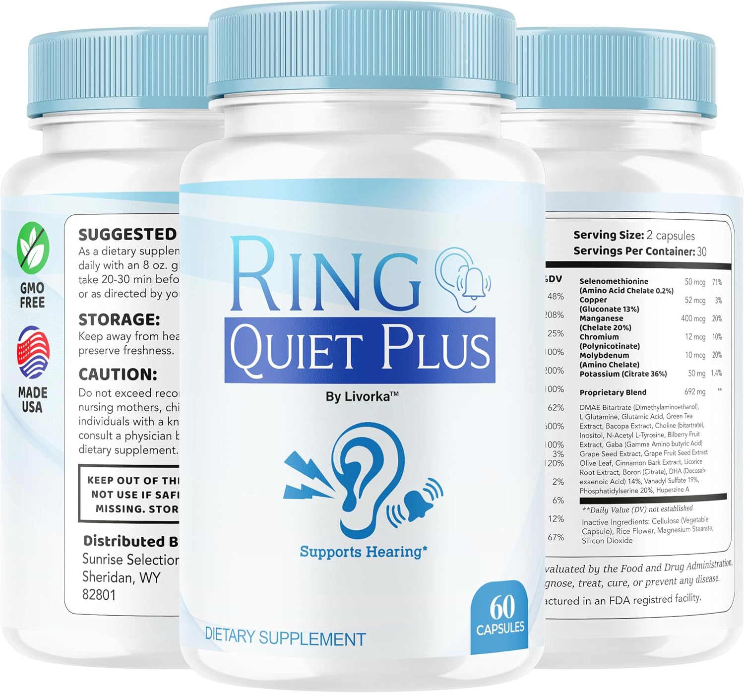 Ring Quiet Plus - 300 Cápsulas (5 Meses)