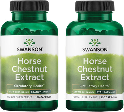 Swanson Horse Chestnut 2% Aescin (Standardized) 250 Miligramos 120 Cápsulas – Image 9