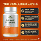 Vitamina C Liposomal Pura - 1200 mg - 60 Cápsulas