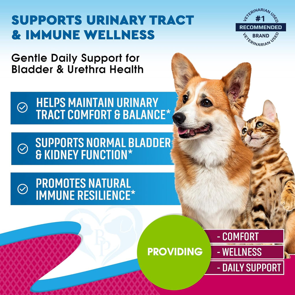 Beloved Pets Gotas Naturales para el Cuidado Urinario de Perros y Gatos con Cranberry y D-Manosa