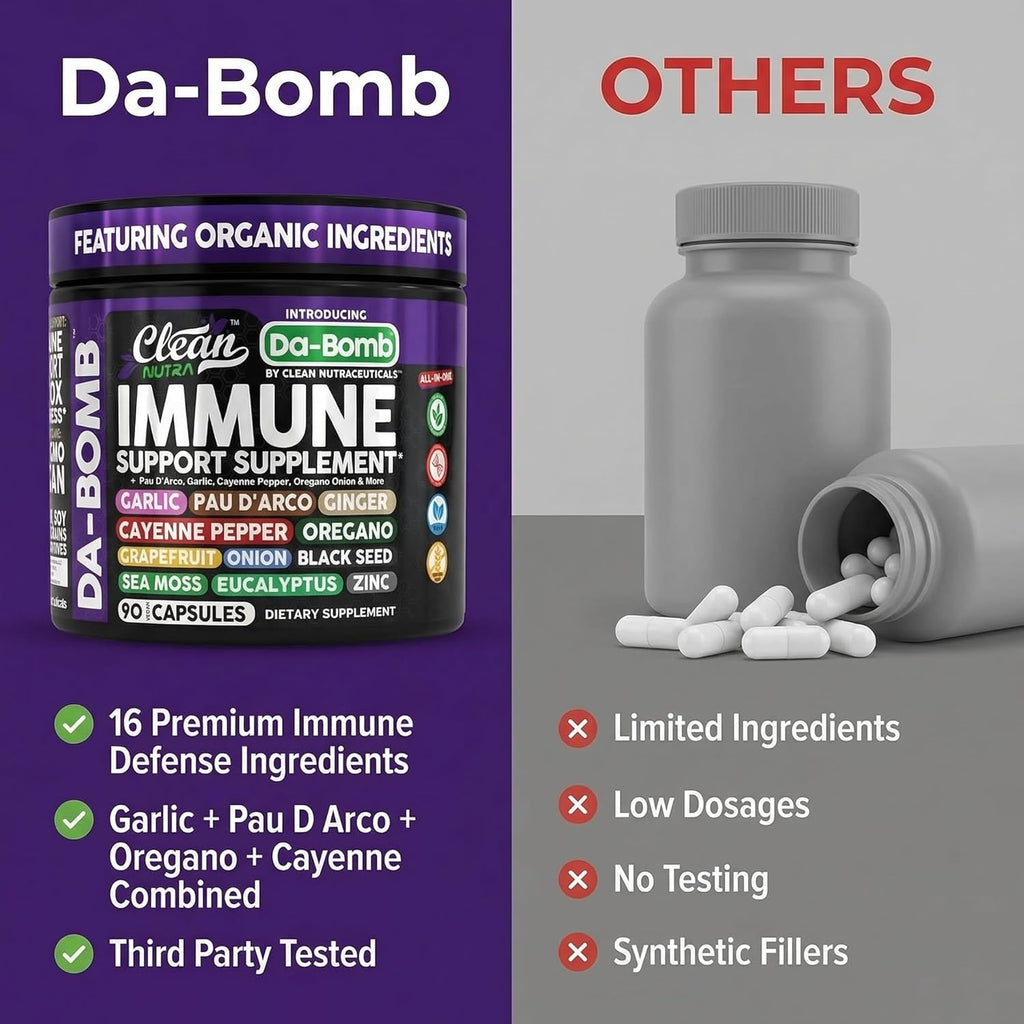 Complejo Inmunológico Orgánico con Pau D'Arco y Vitaminas - Clean Nutraceuticals