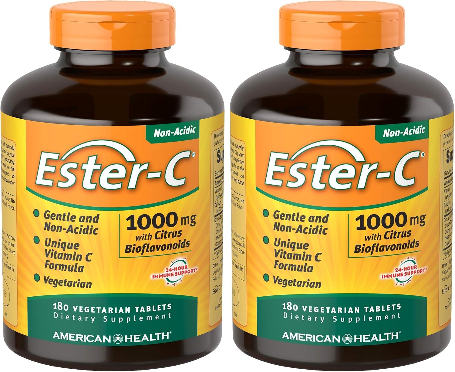 Ester-Vitamina C con Bioflavonoides Cítricos - 1000 mg, 180 comprimidos veganos