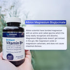 AgeImmune Complejo B con Vitamina D3, B12, B6, Magnesio Bisglicinato y Folato como Metilfolato - 60 Cápsulas - Sin Niacina