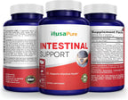 NusaPure Apoyo Intestinal para Humanos (sin OGM), Ajenjo, Ajo, Cáscara de Nuez Negra, 60 Cápsulas