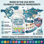 Nutrition Strength 15-in-1 Mushroom Support para Perros - 90 Comprimidos Masticables