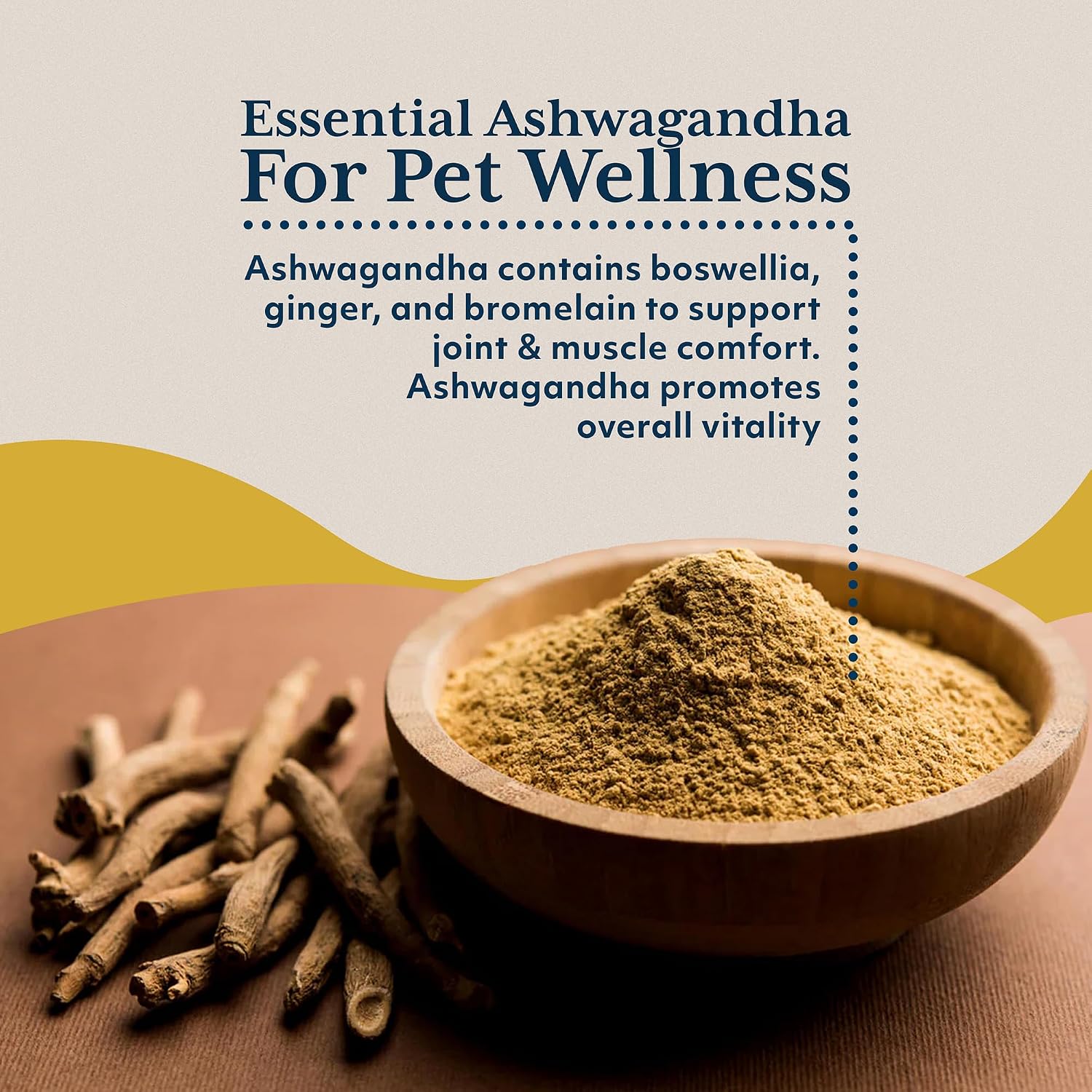 Ayush Pet Ashwagandha Cápsulas para Perros y Gatos, 120 dosis