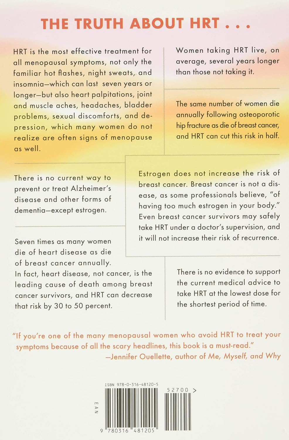La importancia del estrógeno: por qué tomar hormonas en la menopausia puede mejorar el bienestar de las mujeres y alargar sus vidas, sin aumentar el riesgo de cáncer de mama