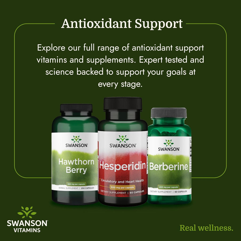 Swanson Hesperidina - Apoyo Cardiovascular y Antioxidante - 60 Cápsulas