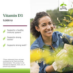 Terry Naturally Vitamina D3 - 125 mcg Colecalciferol, 90 Comprimidos Masticables