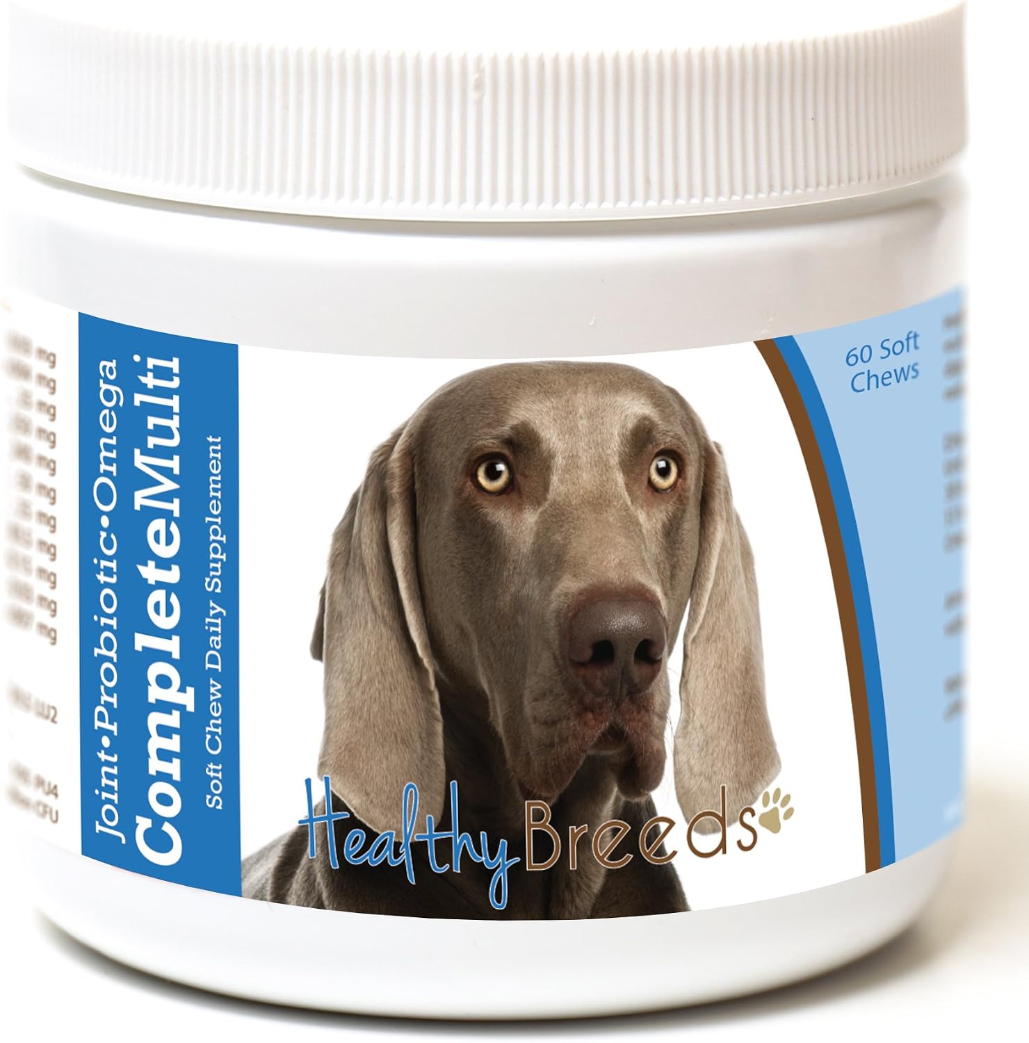 Healthy Breeds Weimaraner All in One Multivitamin - 60 masticables blandos para perros