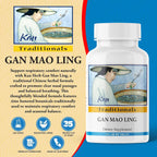 Kan Herbs Company Comprimidos Gan Mao Ling – Mezcla herbal tradicional china con Isatis, Crisantemo y Madreselva, 120 comprimidos