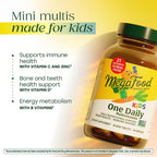 MegaFood Kids One Daily - Multivitamínico infantil con 21 vitaminas y minerales - 60 comprimidos