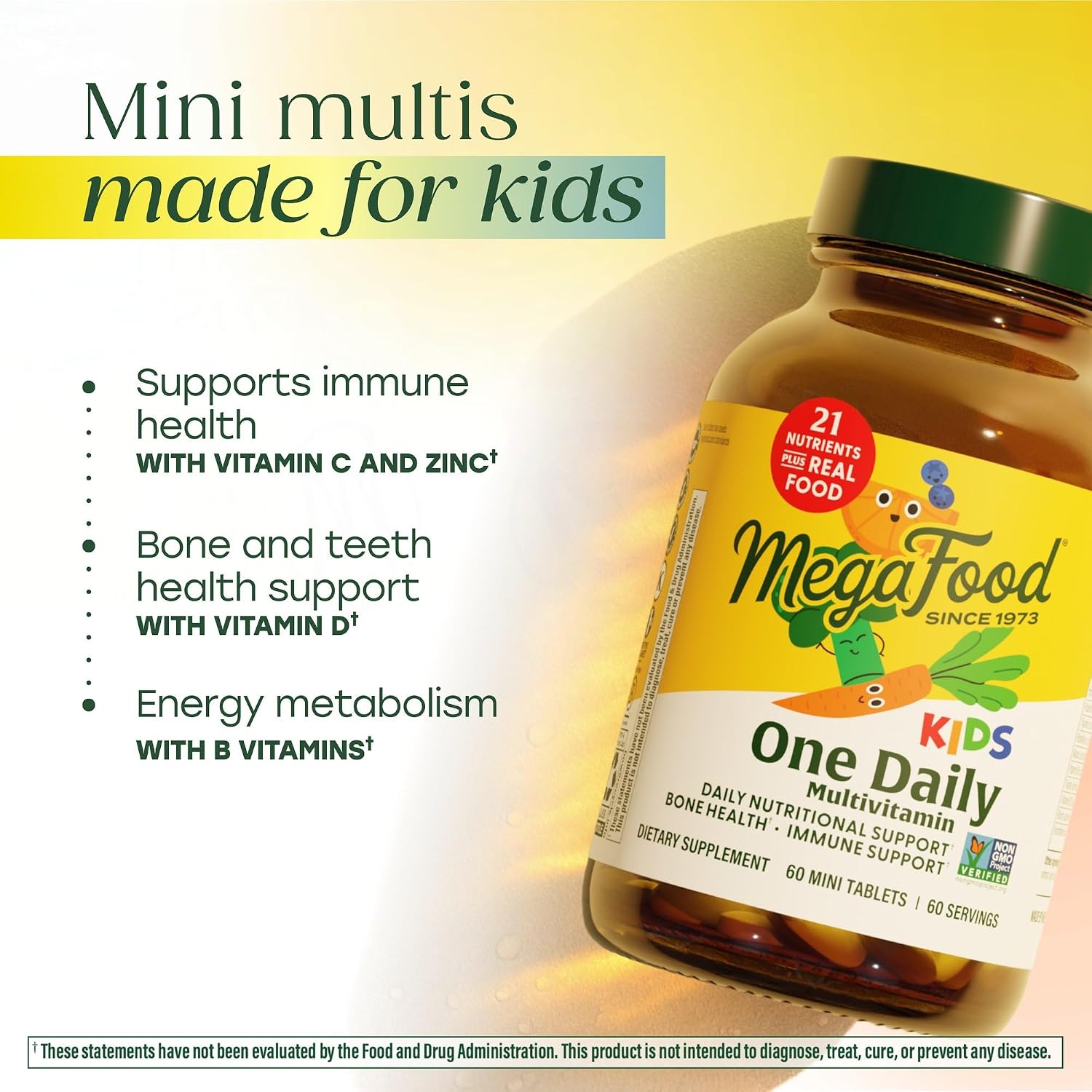 MegaFood Kids One Daily Multivitamínico Infantil - 30 Comprimidos