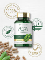Carlyle Senna Leaves Supplement | 1350mg | 110 Capsules | Herbal Extract Formula | Non-GMO & Gluten Free
