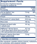 Life Extension Super Miraforte con Lignanos Estandarizados, Chrysin, Raíz de Ortiga, Muira Puama, Maca y Zinc - 120 Cápsulas