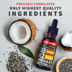 NUSAVA Gotas Extra Fuertes de Vitamina D3 y K2 Orgánicas con Aceite MCT y Omega 3 - 10000 UI, Sin Rellenos, No GMO, Sin Sabor (2 Paquete de 60 ml)