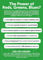 Lunakai USA Made Superfood Fruits & Veggies Supplement - All-in-One con 4 Mezclas y Cápsulas Aromáticas, 180 Cápsulas para Adultos