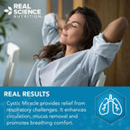 Real Science Cystic Miracle – Complemento para el Apoyo Respiratorio, 60 Cápsulas