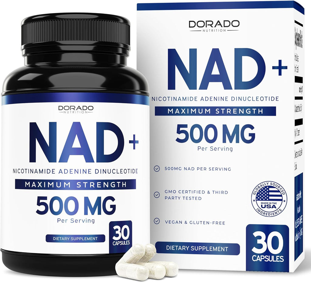 Dorado Nutrition NAD+ 500mg - 30 Cápsulas Veganas