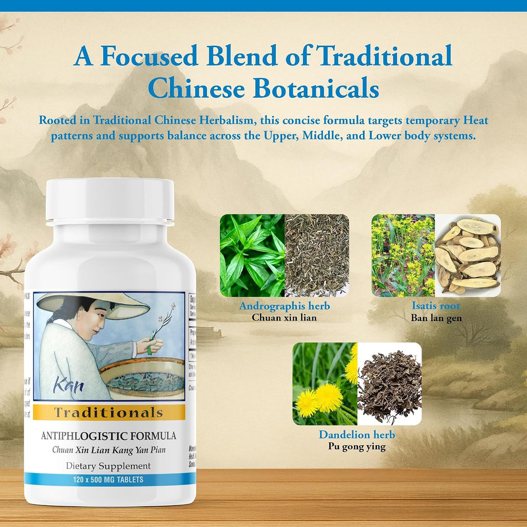 Antiphlogistic Formula Tablets – Kan Herbs Company (120 tabletas)
