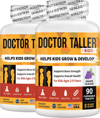 Doctor Taller Kids de NuBest - Multivitamínico y Multimineral para Niños de 2 a 9 Años, 180 Comprimidos Veganos Sabor Uva