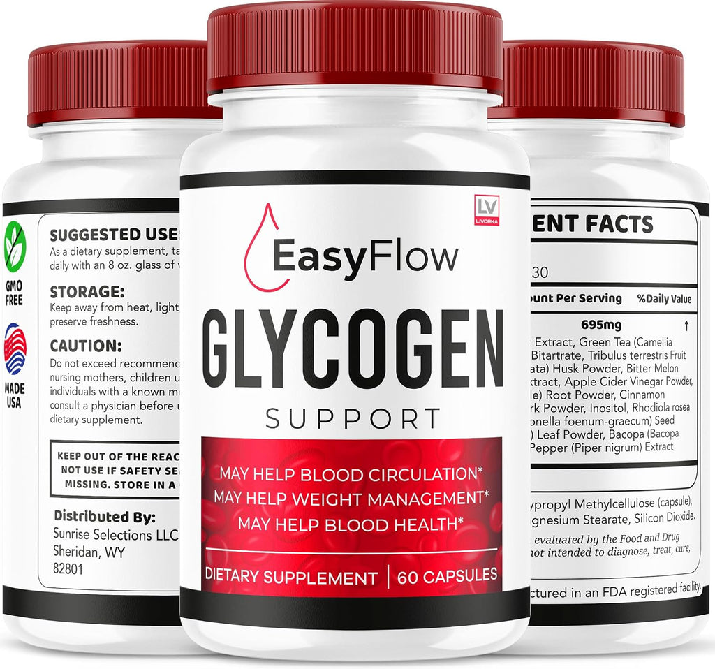 Easy Flow Glycogen Support 300 Cápsulas 5 Meses