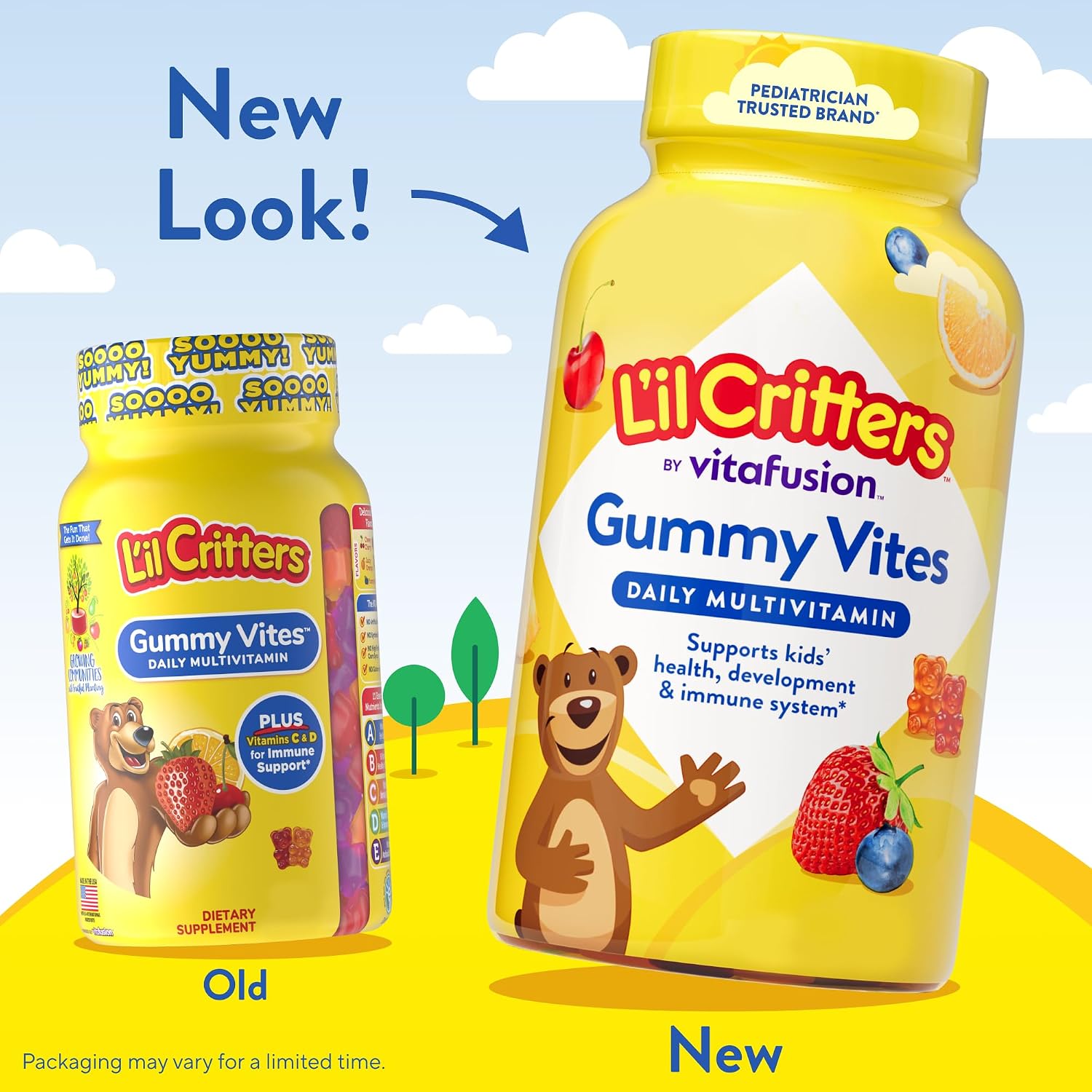L'il Critters Gummy Vites Multivitamínico Infantil, 190 Gomitas