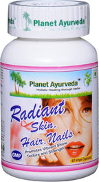 Planet Ayurveda Radiant Hair Skin Nails, 500 mg Cápsulas Vegetales - 2 Envases