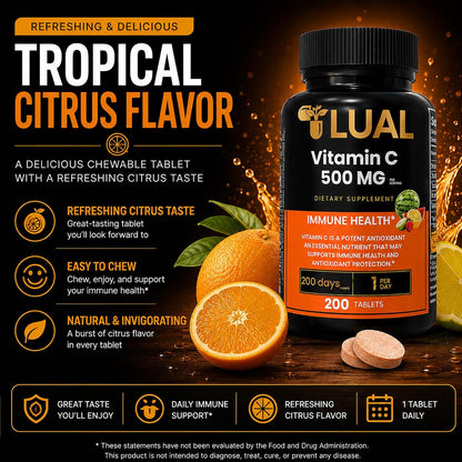 LUAL Vitamina C 500 mg Comprimidos – El funcionamiento normal del sistema inmunitario. – Image 5