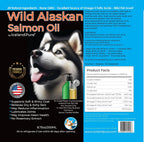 Wild Alaskan Salmon Oil for Dogs and Cats by Iceland Pure