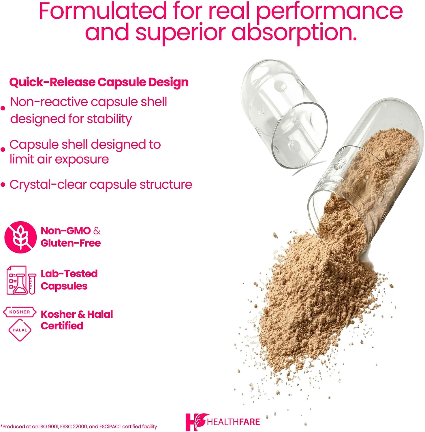 Healthfare Garra del Diablo Raíz | 2600mg Suplemento Herbal | 120 Cápsulas Veganas | Extracto Concentrado para Apoyo Articular