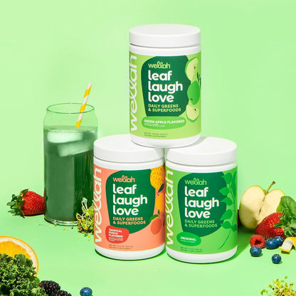 Wellah Leaf, Laugh, Love Super Greens Powder (Sin Sabor) 30 Porciones - Mezcla de Superalimentos – Image 5