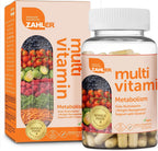 Zahler Multivitamin Metabolism + Apoyo al Control de Peso para Mujeres y Hombres con Hierro, Certificado Kosher, 60 Cápsulas