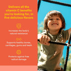 Natural Factors, Vitamina C 500 mg, Masticable para Niños, Apoya Huesos y Dientes Saludables, Sabor Naranja, Vegano, Sin Gluten, 90 obleas