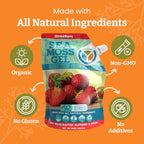 Yemayá Organic Gel de Musgo Marino Orgánico y Silvestre con Sabor a Fresa – 16 oz