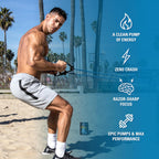 EHP Labs Pride Pre Workout - Pre-entreno en Polvo Sin Azúcar con Cafeína y BCAA (40 Servicios, Blue Slushie)