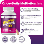 ProCare Health Multivitamínico Bariátrico 45mg Hierro – 90 Cápsulas