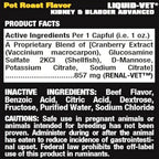 Líquido para perros con arándano y D-manosa – Apoyo renal y de vejiga de Liquid-Vet