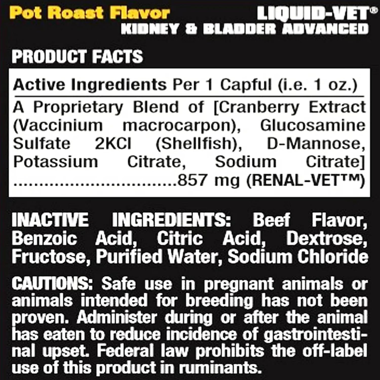 Líquido para perros con arándano y D-manosa – Apoyo renal y de vejiga de Liquid-Vet