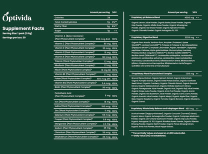 OPTIVIDA Fruits & Veggie Mix Super Greens – Probióticos: Microorganismos beneficiosos para la salud intestinal que – Image 4