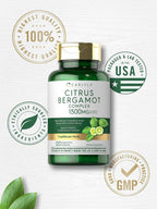 Carlyle Citrus Bergamot Suplemento | 120 Cápsulas | Extracto Complejo | No-GMO, Sin Gluten