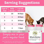 WholeBiotics Daily Probiotics for Dogs - Digestive & Immunity Support - 9 Strains - 28 Doses