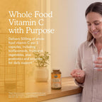 Garden of Life Vitamin Code Raw Vitamin C - 120 Cápsulas, 500mg de Vitamina C de Alimentos Integrales con Mezcla de Frutas y Verduras y Probióticos