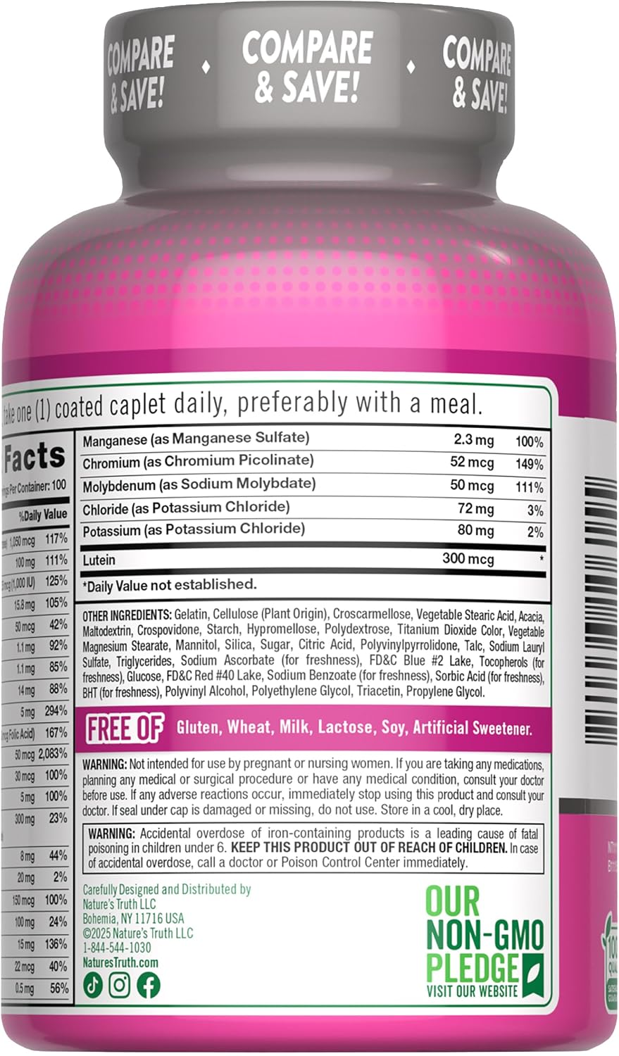 Nature's Truth Multivitamínico Mujeres 50+ | 100 Comprimidos