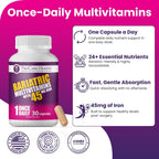 ProCare Health Bariatric Multivitamin with 45mg Iron (30 Capsules) - Once Daily for Post-Operative Support